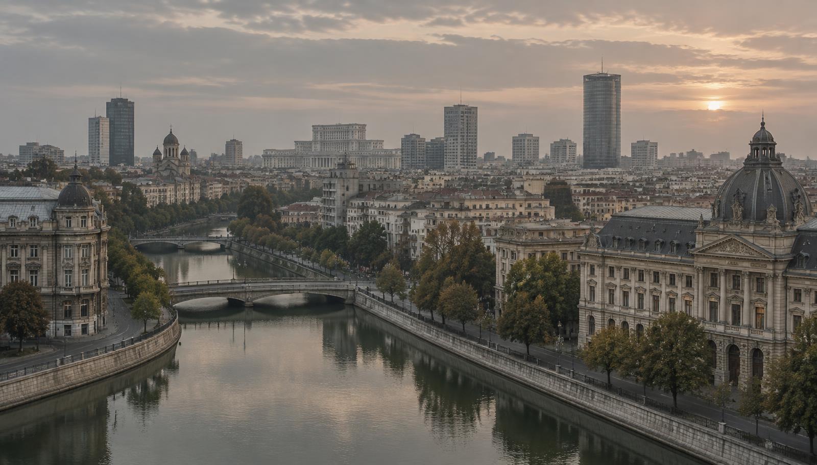 Bucharest skyline